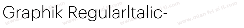 Graphik Regularltalic字体转换